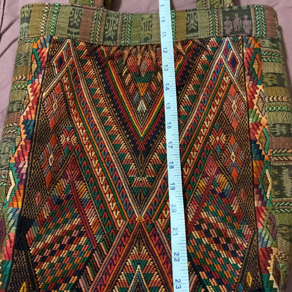 Beautiful Multi-Color Tote Made by artists in Guatamala